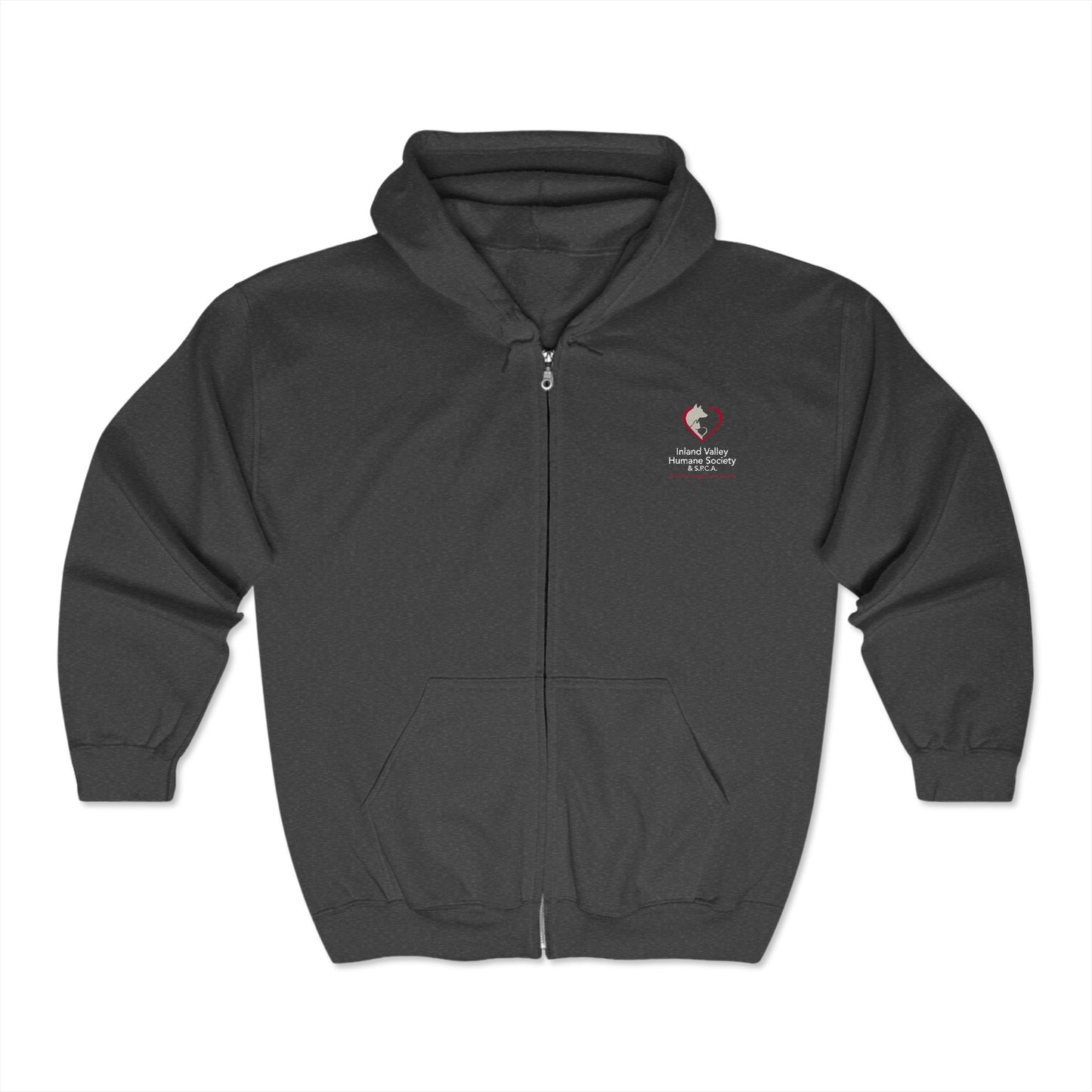 Love and a Cat - Full Zip Hooded Sweatshirt