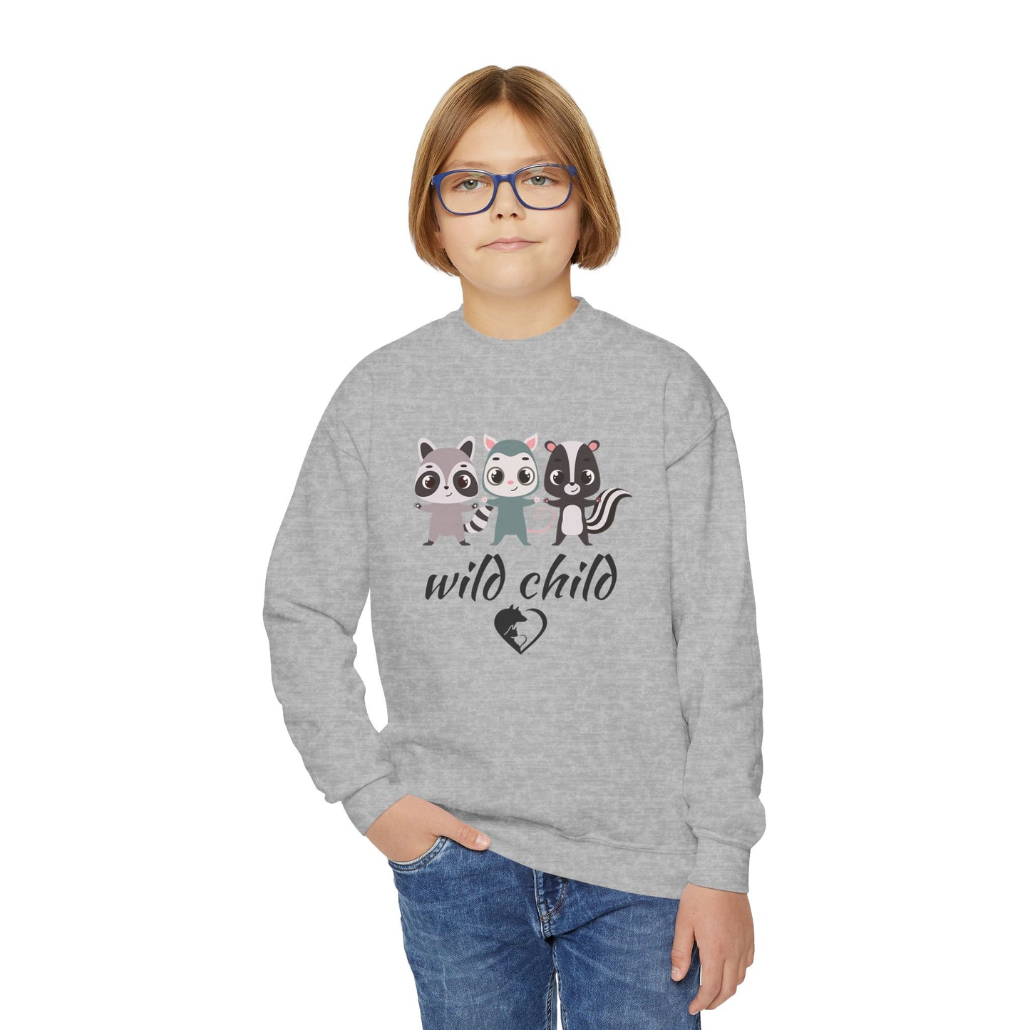 Wild Child - Youth Crewneck Sweatshirt
