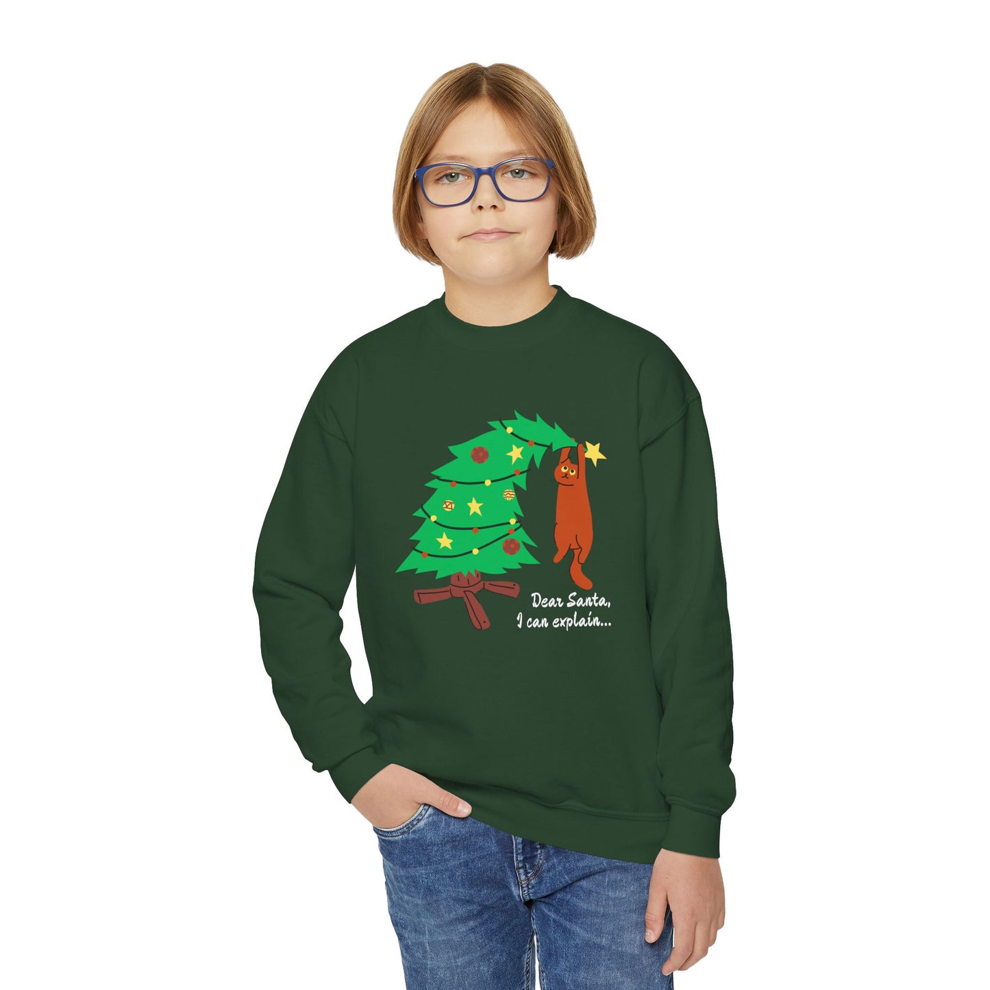 Dear Santa - Youth Crewneck Sweatshirt