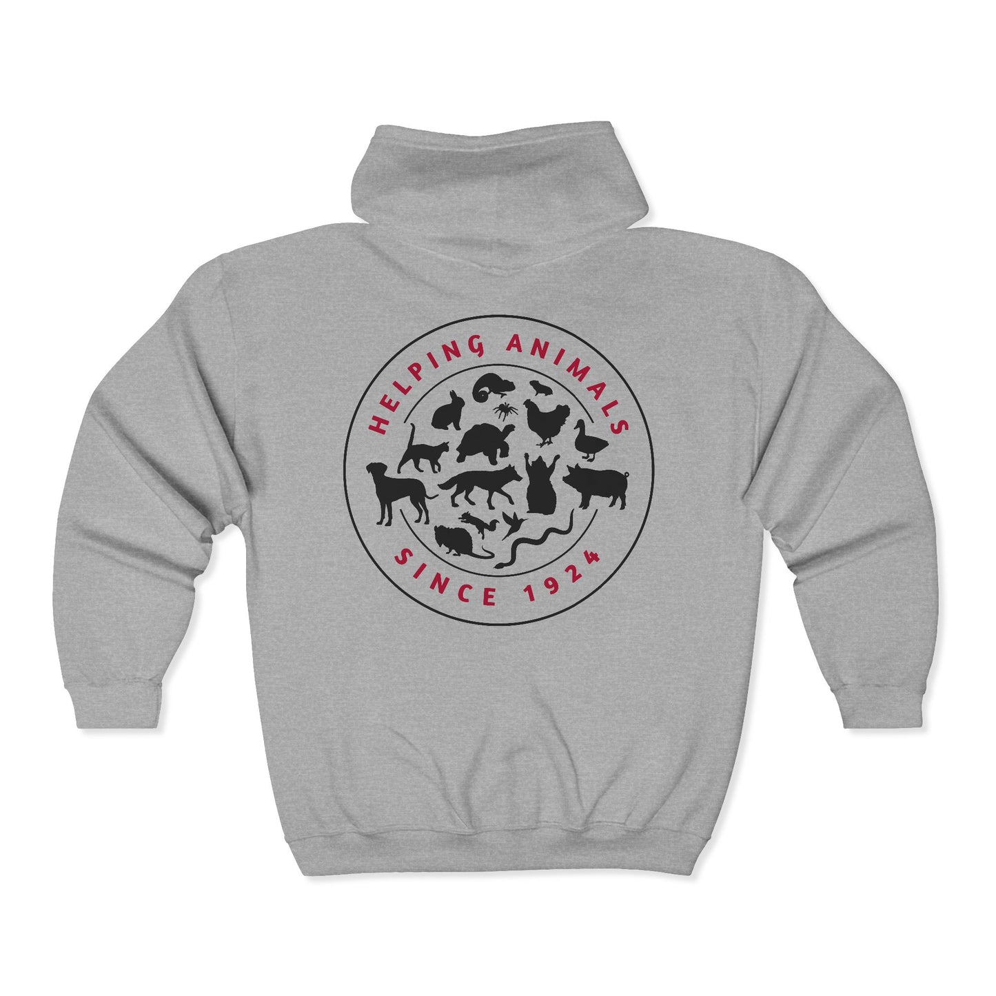 SGVHS Helping Animals - Full Zip Hooded Sweatshirt