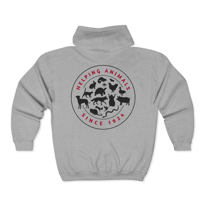 SGVHS Helping Animals - Full Zip Hooded Sweatshirt