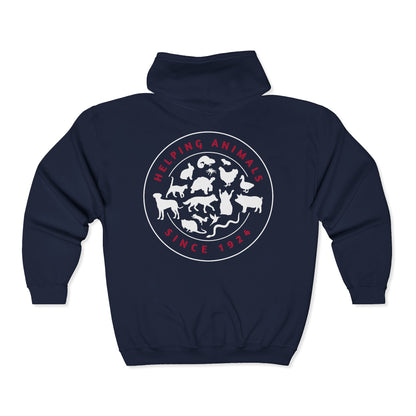 SGVHS Helping Animals - Full Zip Hooded Sweatshirt