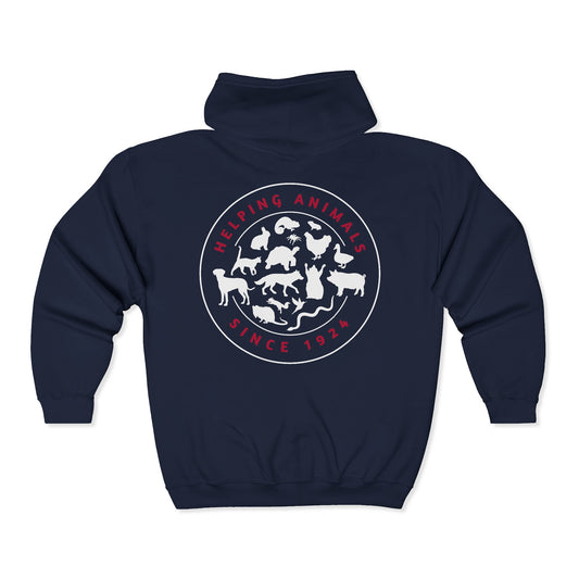 SGVHS Helping Animals - Full Zip Hooded Sweatshirt