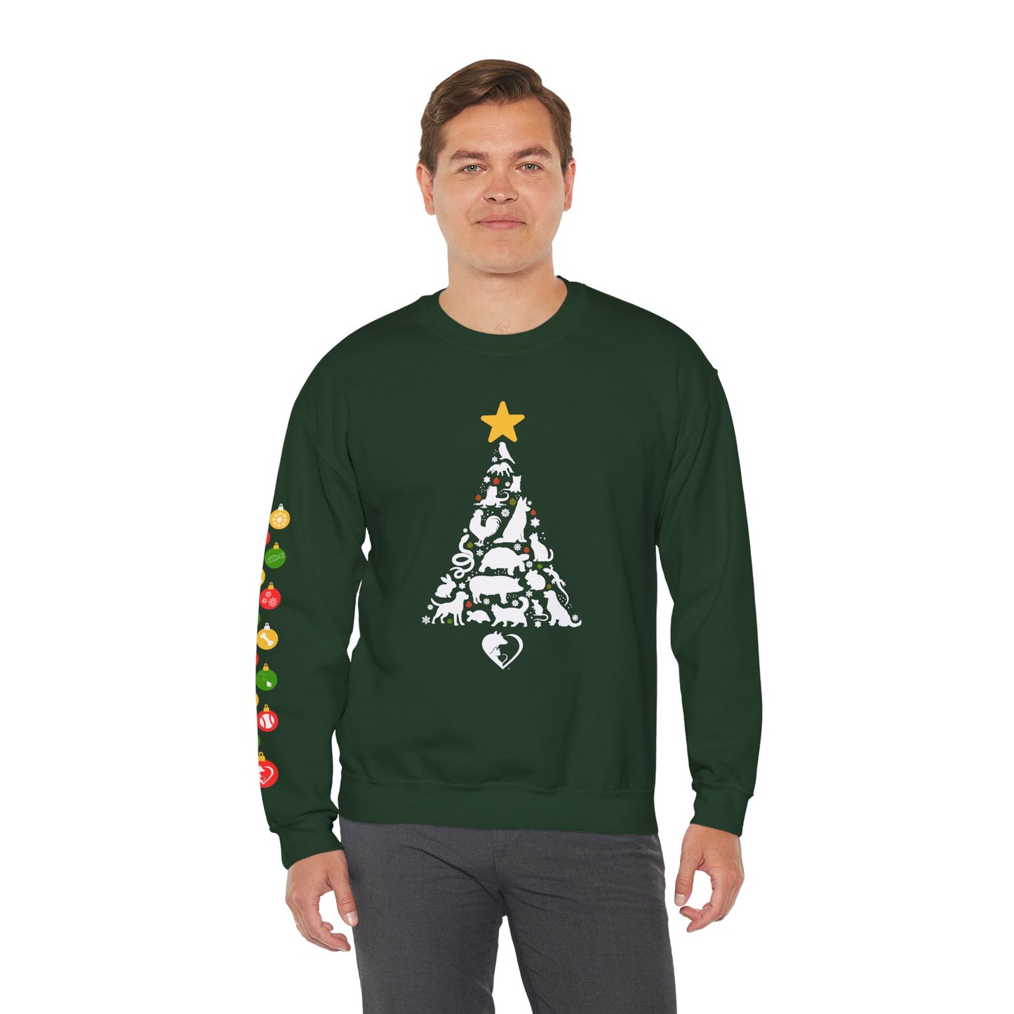 Christmas Pet Tree - Crewneck Sweatshirt