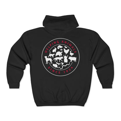 SGVHS Helping Animals - Full Zip Hooded Sweatshirt